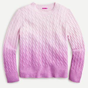 J. Crew Ombre / Dip-Dyed Cashmere Cable Sweater - SIZE 3X